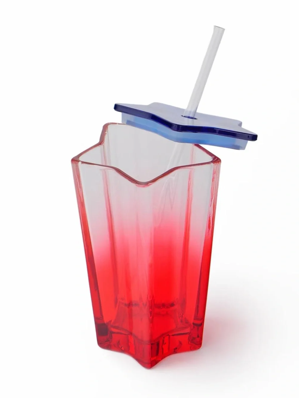 Target Bullseye 4th of July Star Glass Tumbler Red 9.5 fl oz